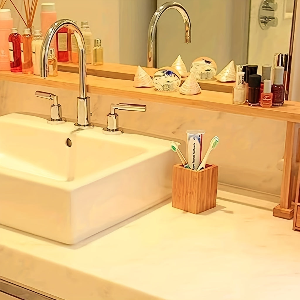 Organisateur Bambou Multifonction - Rangement Naturel