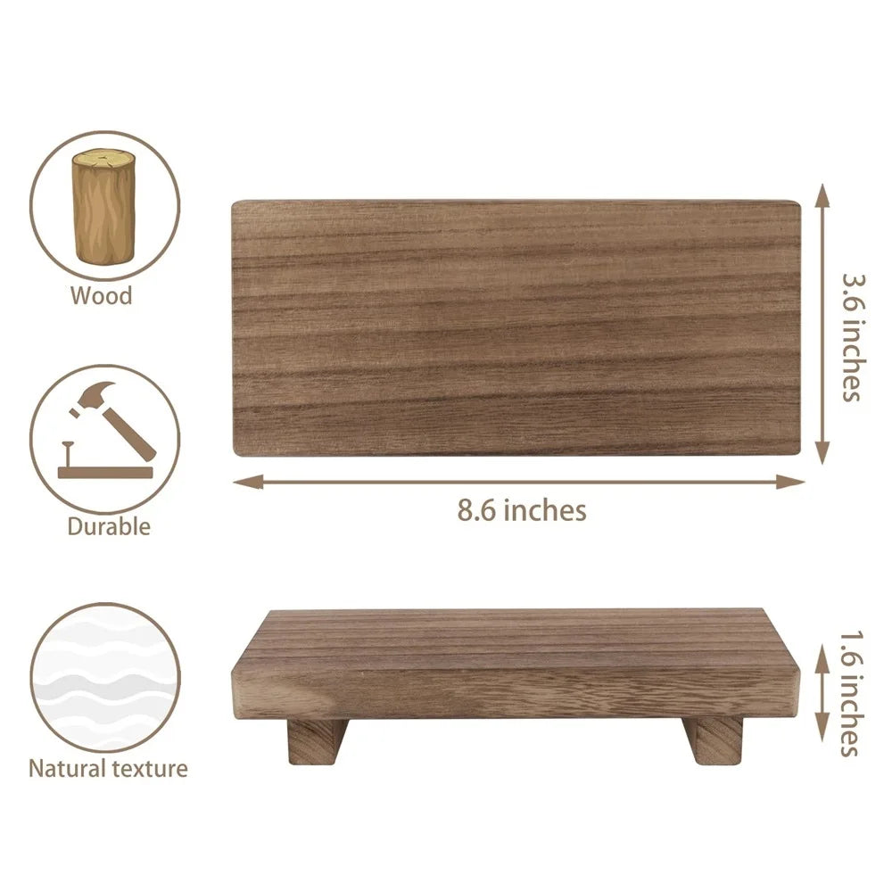 Support décoratif en bois massif - Présentoir élégant multifonction