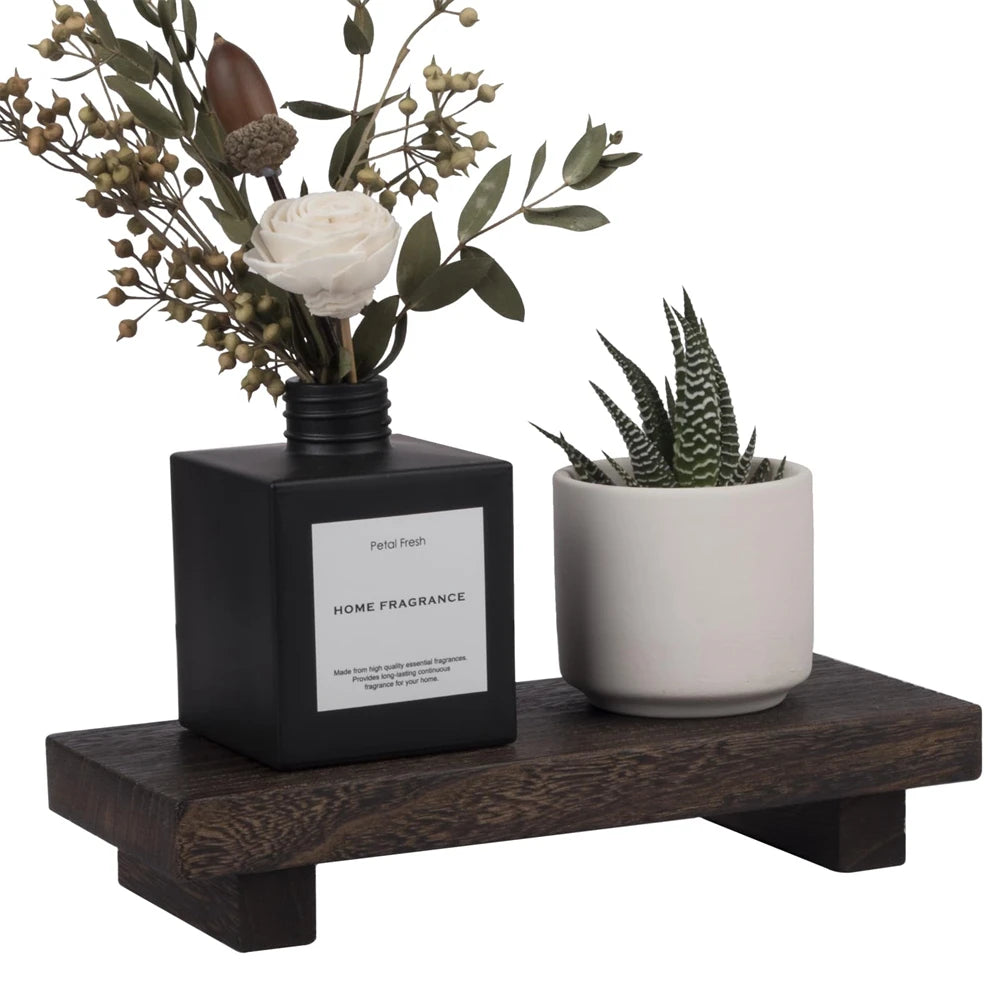 Support décoratif en bois massif - Présentoir élégant multifonction