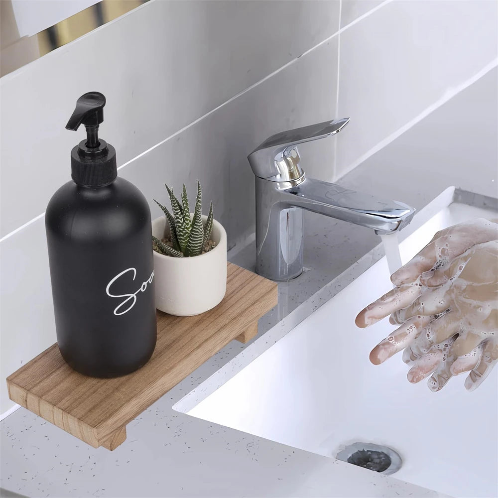 Support décoratif en bois massif - Présentoir élégant multifonction