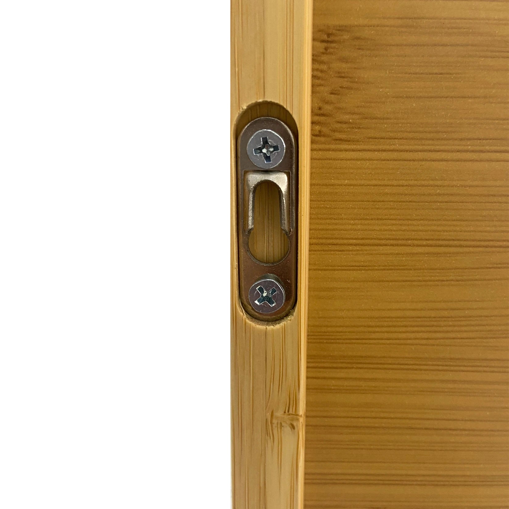 Meuble de salle de bain mural en bambou naturel